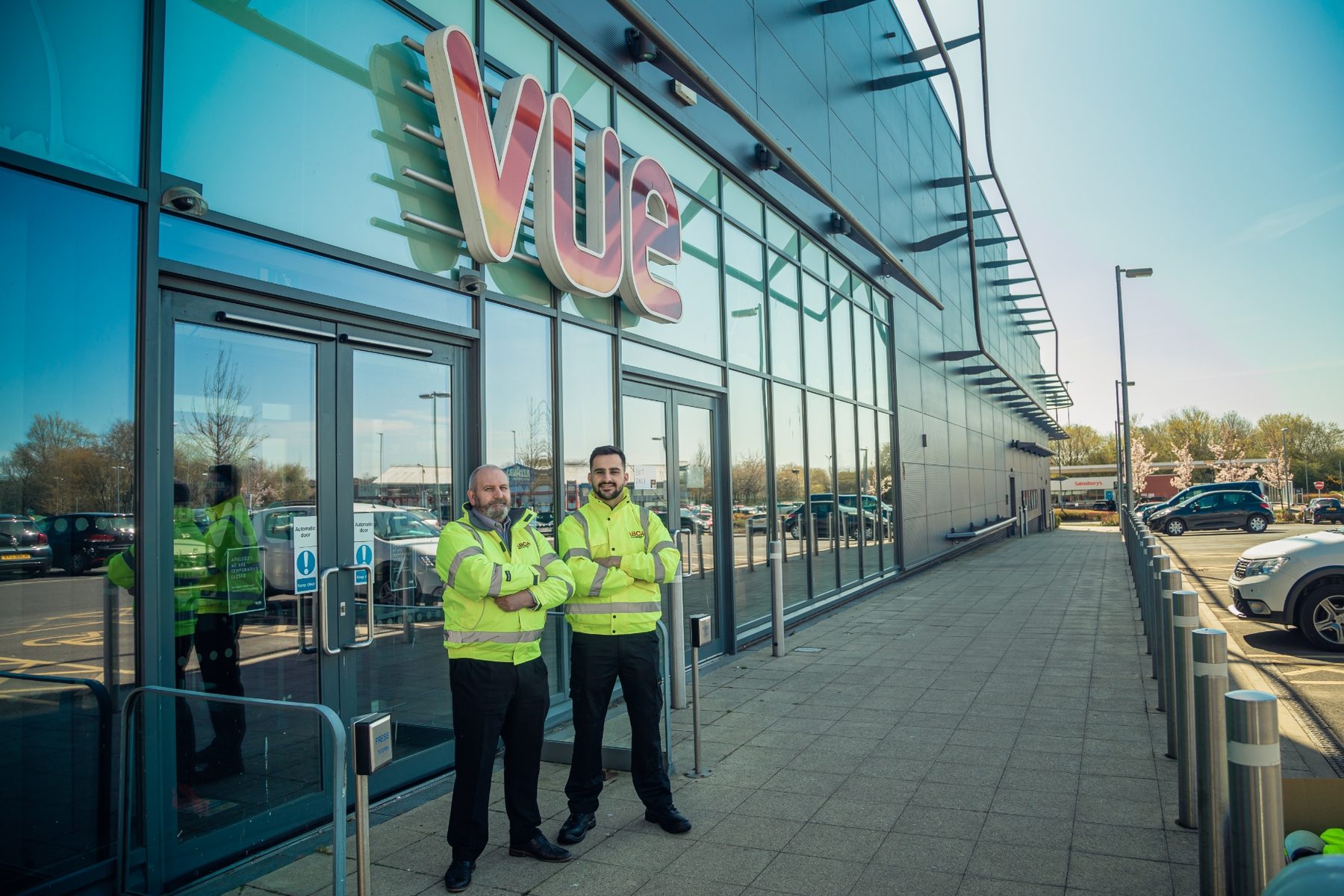 ABCA engineers outside a Vue cinema